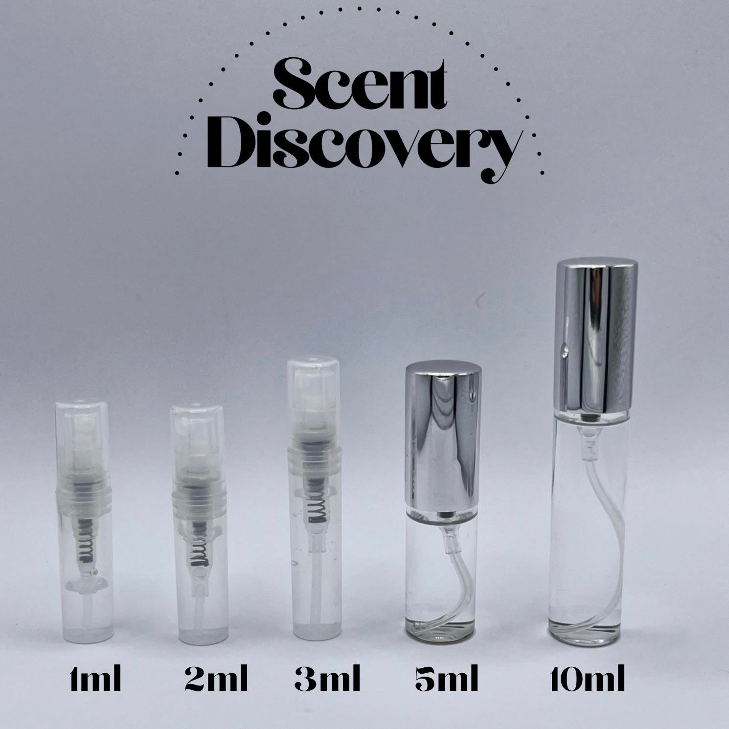 Scent Discovery samples and travel sizes